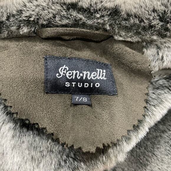 FEN-NELLI TRENCH COAT WINTER SZ 7/8 VINTAGE OLIVE GREEN PREPPY CHIC VERSATILE - Picture 11 of 16